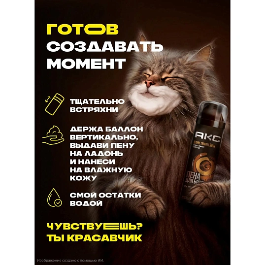 Подарочный набор Акс Дарк Темптейшн для муж пена для бритья200мл, гель250мл