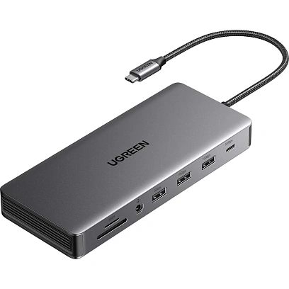 Адаптер UGREEN CM681 (15978) Revodok Pro 13-in-1 4K/60Hz/2xHDMI/DP/PD