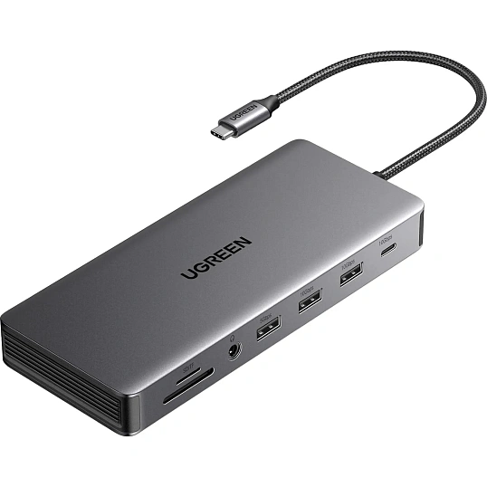 Адаптер UGREEN CM681 (15978) Revodok Pro 13-in-1 4K/60Hz/2xHDMI/DP/PD