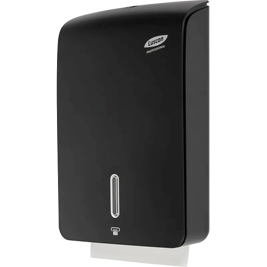 Диспенсер для полотенец лист Luscan Prof Etalon Z-слож maxi черный 151061