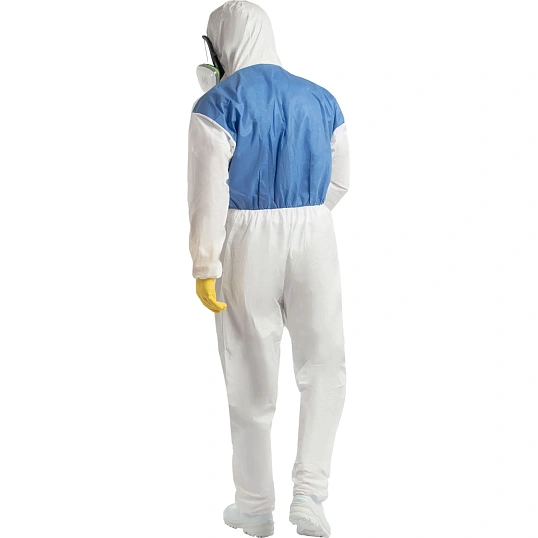 Комбинезон огр. срока использ. с капюшоном Комус Проф МС55 р. XXXL