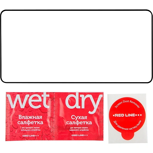 Защитное стекло RedLine Samsung Galaxy A57 FULL GLUE, черная рамка