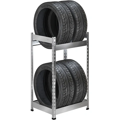 Стеллаж металлический SB 1153х688х525 для хранения 4 шин оцинк