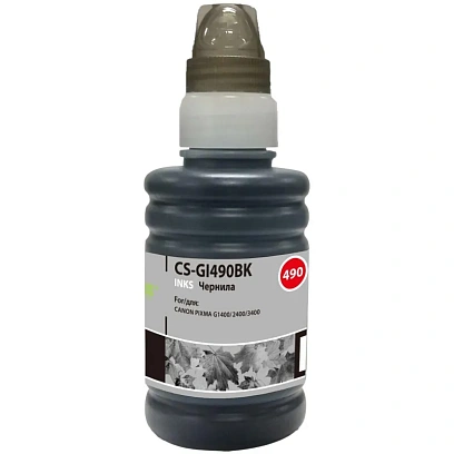 Чернила Cactus CS-GI490BK GI-490 чер. пиг. 100мл для Canon Pixma G1400