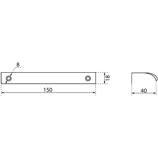 Ручка УЗК_профиль меб.StahlBuro A305-128(16672) SN матовый никель 2шт/уп