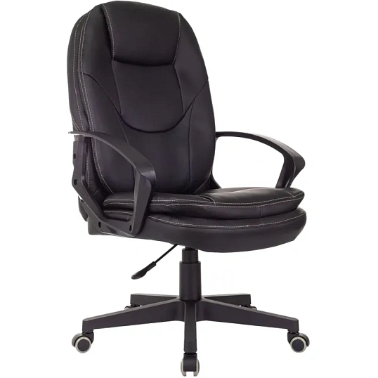 Кресло VB_EChair 668LT PU черный эко.кожа крестов. пластик