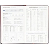 Ежедневник недатированный Attache А5, 160л, 138x213мм иск. кожа, красный
