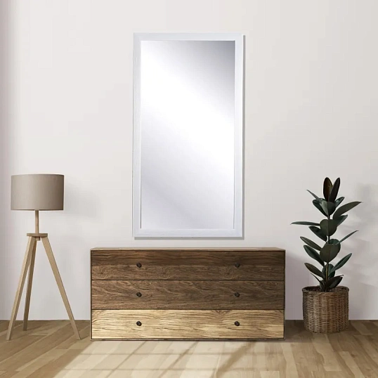 Зеркало МГЛ_ настенное НБ56 (550x1020) багет ПЛС белый