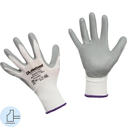 Перчатки защ.полиэфирн. Lakeland SpiderGrip 7-2201с всп.нитр.р.XL(5пар/уп)