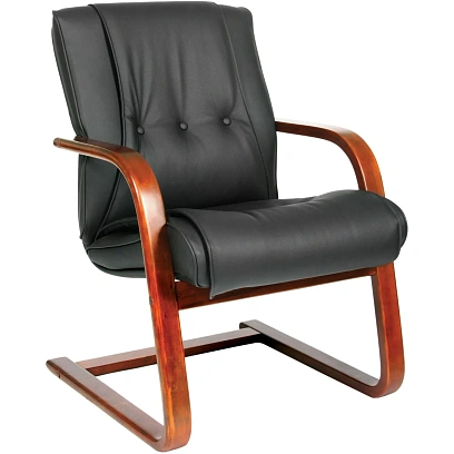 Конференц-кресло VT_Chairman 653V черная нат.кожа/экокожа