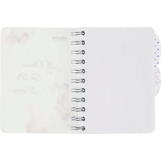 Бизнес-тетрадь А6,120л,кл,спир,пласт Attache Selection Flower Dreams 876753