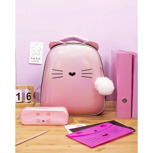 Папка-регистратор 75 мм №1School Kitty розовый