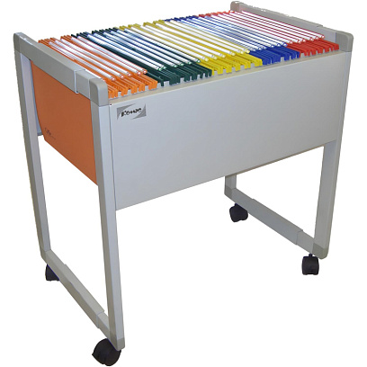 Подвесная регистратура тележка Комус на 80 папок универсальная А4/ FoolScap