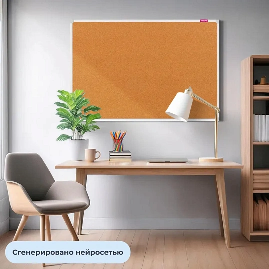 Доска пробковая 100х150 алюмин. рама ATTACHE