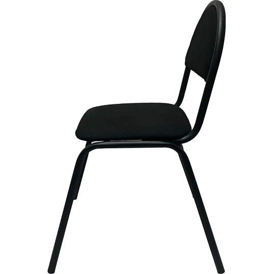 Стул КО_Echair 00С Серна каркас черный, ткань черная 101