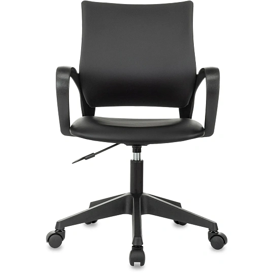 Кресло БР Комус Мебель Echair 396 LT, экокожа, черный, пластик