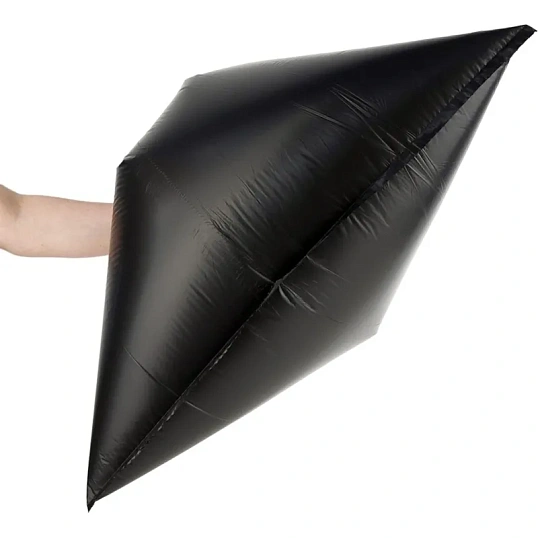 Мешки для мусора ПНД 60л 45мкм 50х70 20шт/рул черные Элементари