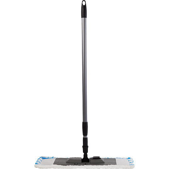 Швабра флаунд пласт 40х11 в сборе с насадк Soft микроф, телескоп.чер SV5102