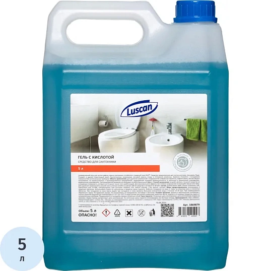 Средство для сантехники Luscan гель с кислотой 5 л