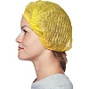 Шапочка Берет (модель Плиссе) желтая пл.18 25шт/уп  Гекса