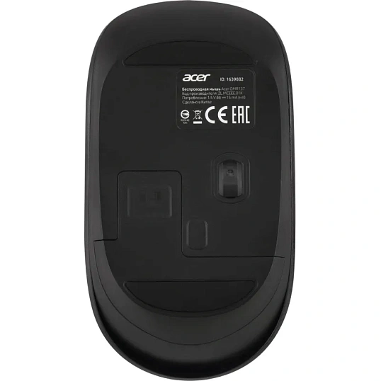 Мышь компьютерная Acer OMR137 оптическая/1600dpi/беспроводная/USB/черный