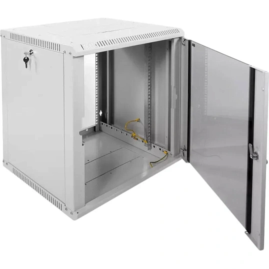 Шкаф настенный телеком. ЦМО разб. 12U (600х520) дверь стекло (ШРН-Э-12.500)