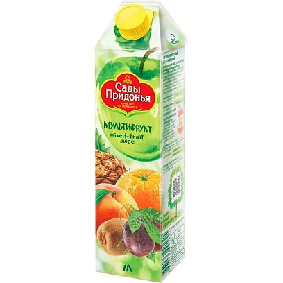 Сок Сады Придонья мультифруктовый с мякотью 1л