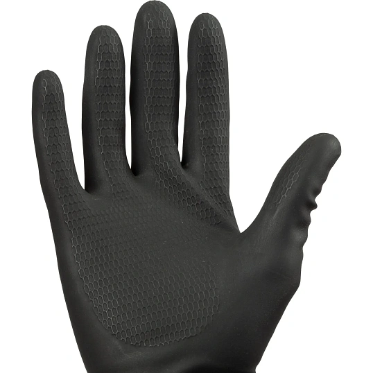 Перчатки латекс черный Manipula КЩС-1 (L-U-03/CG-942) р.9,ПС