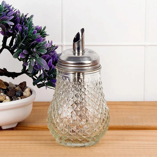 Сахарница с дозатором d=6,5см h=12,5см v=170мл