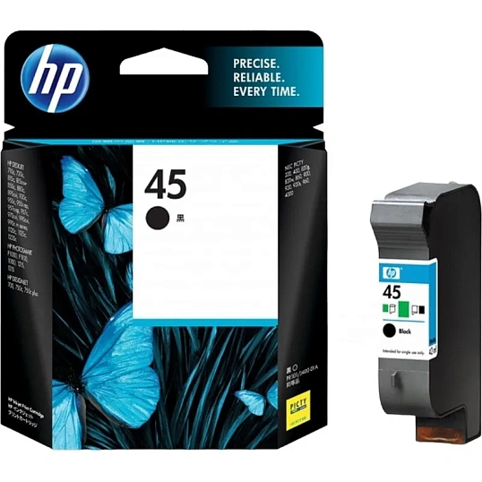 Картридж струйный HP 45 51645AE чер. пов.емк. для DJ 850C/1600C