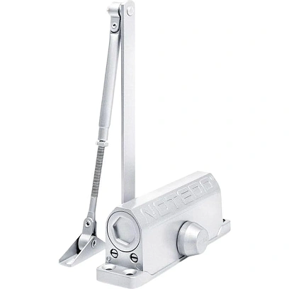 Доводчик дверной NOTEDO DC-065 легкий характер SILVER до 100 кг сереб