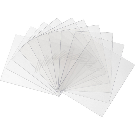 Стекла для маски сварщика покр 115х95мм TOPFORT 10шт/уп