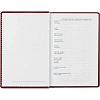Ежедневник недатированный бордо, А6,100x150, 320стр, Agenda