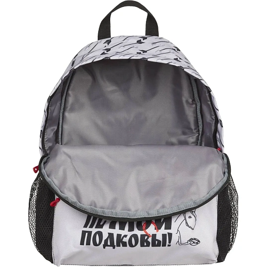 Рюкзак школьный КОМУС Три богатыря Горыныч, 1 отд.,белый