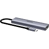 Разветвитель USB RAPOO USB-C to PD+HDMI+2xUSB3.0+SD,TF deck сереб.XD61-SGRY