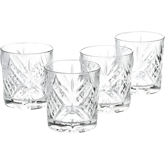 Стакан низких для виски ВРЕМЯ ДЕГУСТАЦИЙ 4шт 300мл (P9244)
