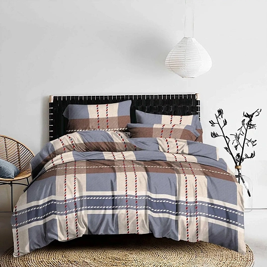 Постельное белье 1,5сп полисатин 80г/м2 (нав.60х60 1 шт.), ассорти