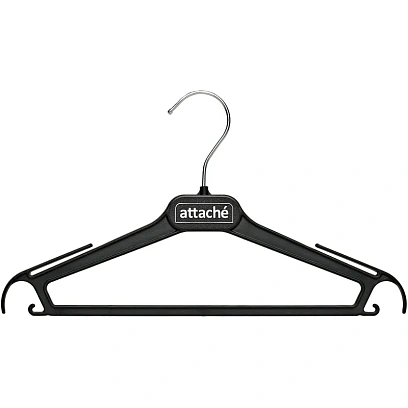 Вешалка-плечики VP_ для легк.одежды Attache,СД01, пласт, чер, р.42-44