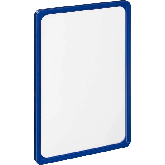 Рамка пластиковая А4 Комус, синий с карманом-проектором  10шт/уп