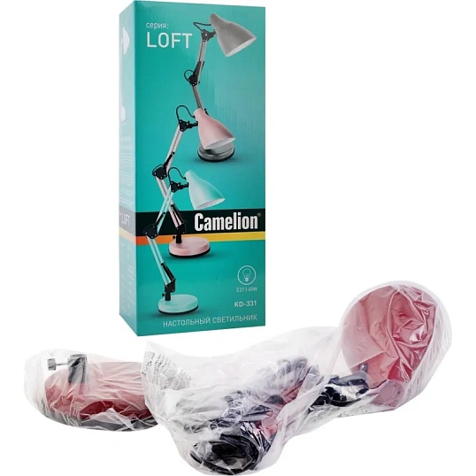 Светильник Camelion KD-331 C04 красный, 40 Вт, Е27