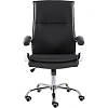 Кресло UP_EChair СН-701 Куба В хром ХДП Ср S-0401 (черный)
