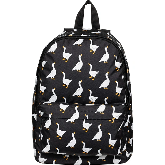 Рюкзак школьный Комус Класс  Light Гуси, черный, 1 отд