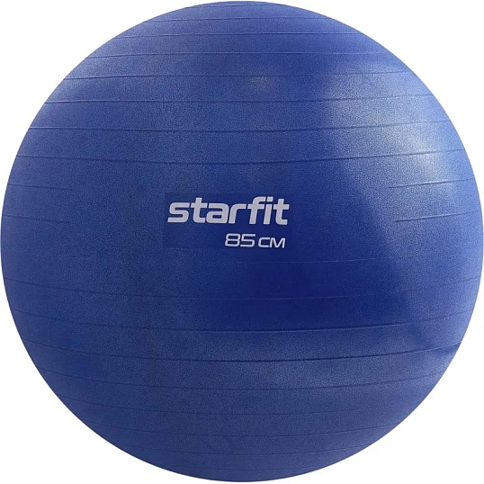 Фитбол STARFIT GB-109 85см,500гр,антивзрыв,с руч.насосом,т.-син,УТ-00020234
