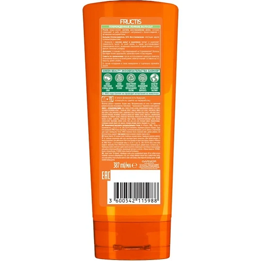 Бальзам - ополаскиватель Garnier Fructis SOS Восстановление 387мл в асс-те