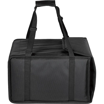 Термосумка для пиццы ткань черная 36х36х25 (на 4-5 пиццы)