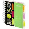 Бизнес-тетрадь 140л,кл,А6,SPIRAL BOOK Салатовый,евросп,обл.пл,раздел.84114