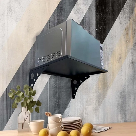 Полка РЭ_для СВЧ печи Rapido RP-700BB, кронштейн и полка, черный (701695)