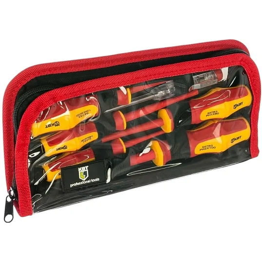 Набор отверток диэлектрических Профи НИО-06 (КВТ), 78617