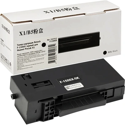 Тонер-картридж Retech F-1500X чер. для Huawei PixLab X1
