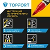 Маркер для металла TOPFORT MetalPro 1-3 мм красный